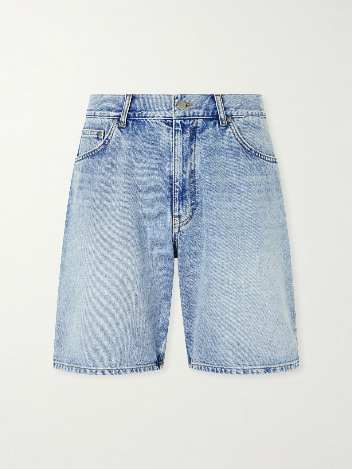 NN07 - Otis 1882 Straight-Leg Organic Denim Shorts - Blue