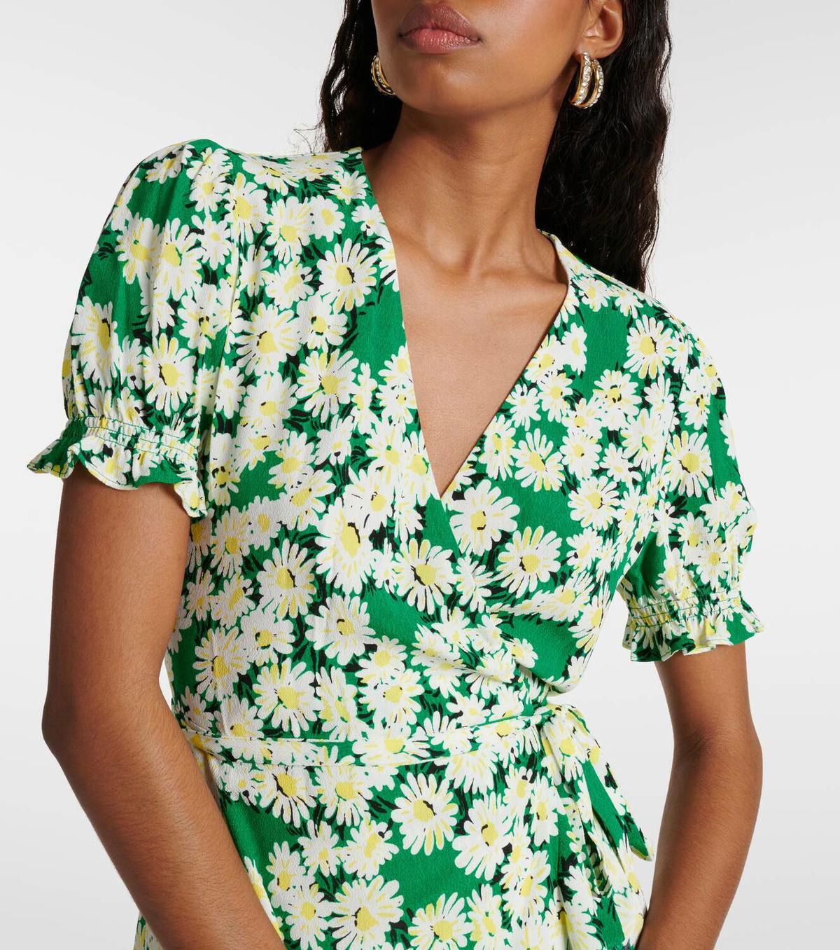 Diane von Furstenberg Emilia floral crêpe wrap dress
