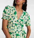 Diane von Furstenberg Emilia floral crêpe wrap dress