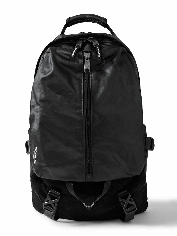 Photo: Indispensable - Logo-Print Vegan TechLeather™ and Suede Backpack