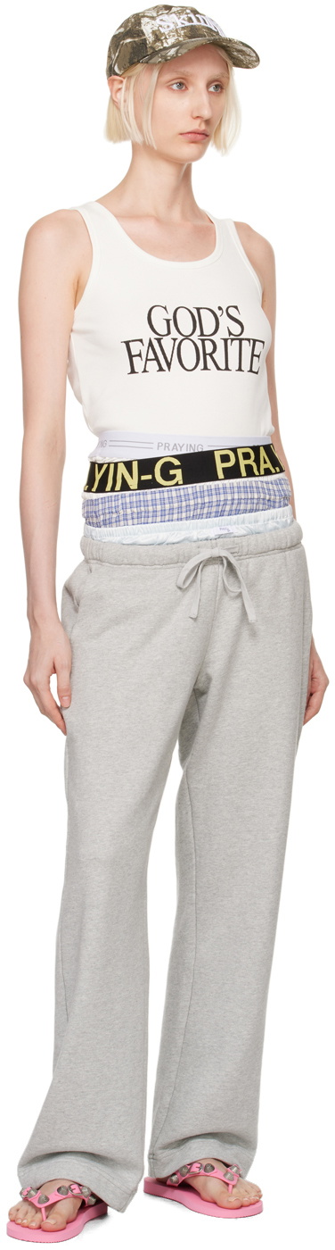 Praying White 'God's Favorite' Tank Top Praying