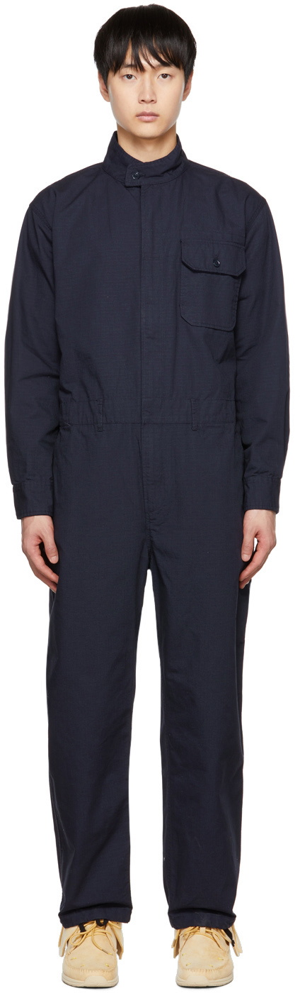 Engineered Garments Navy Cotton Overalls Engineered Garments