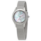 Citizen White Mother of Pearl Dial Stainless Steel Mesh Ladies Watch EM0780-83D