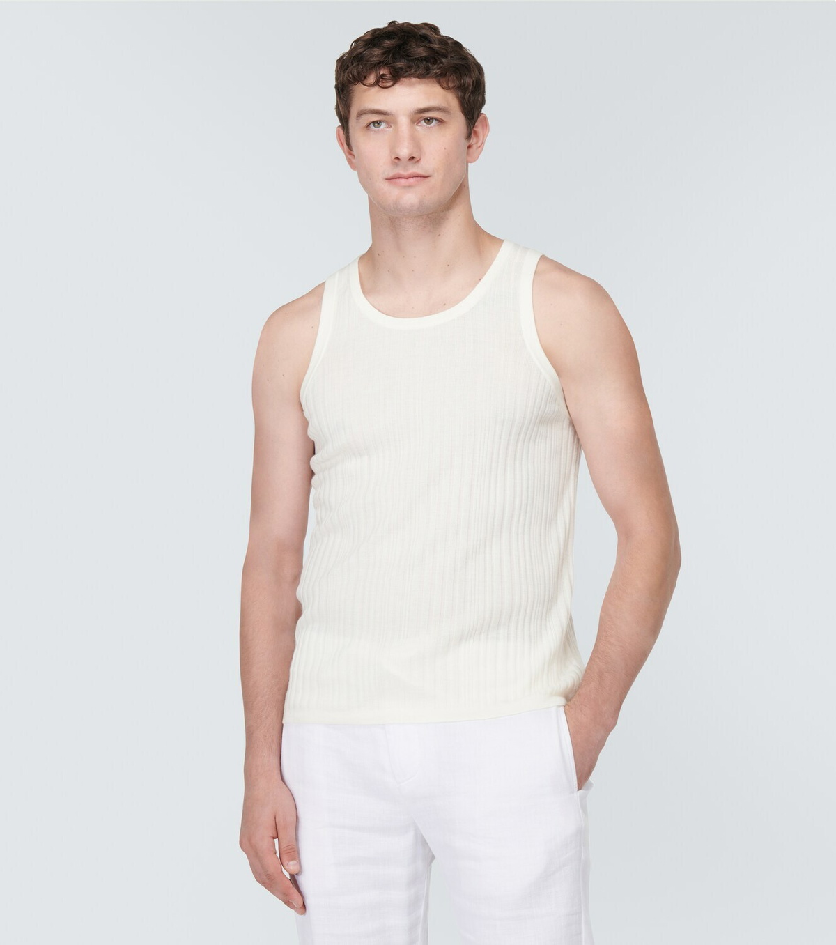 King & Tuckfield Wool tank top