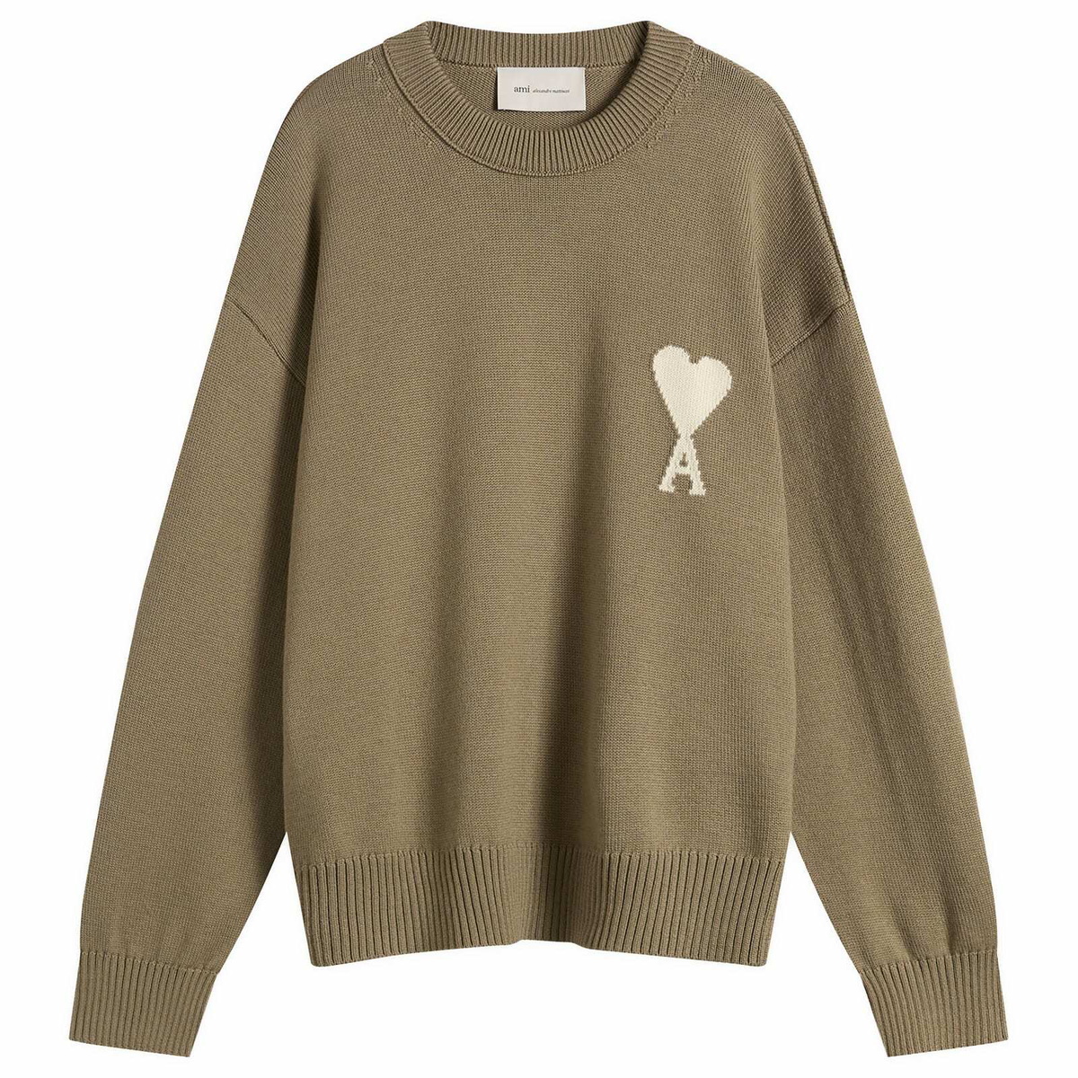 AMI PARIS - Logo-Intarsia Alpaca-Blend Cardigan - Yellow AMI