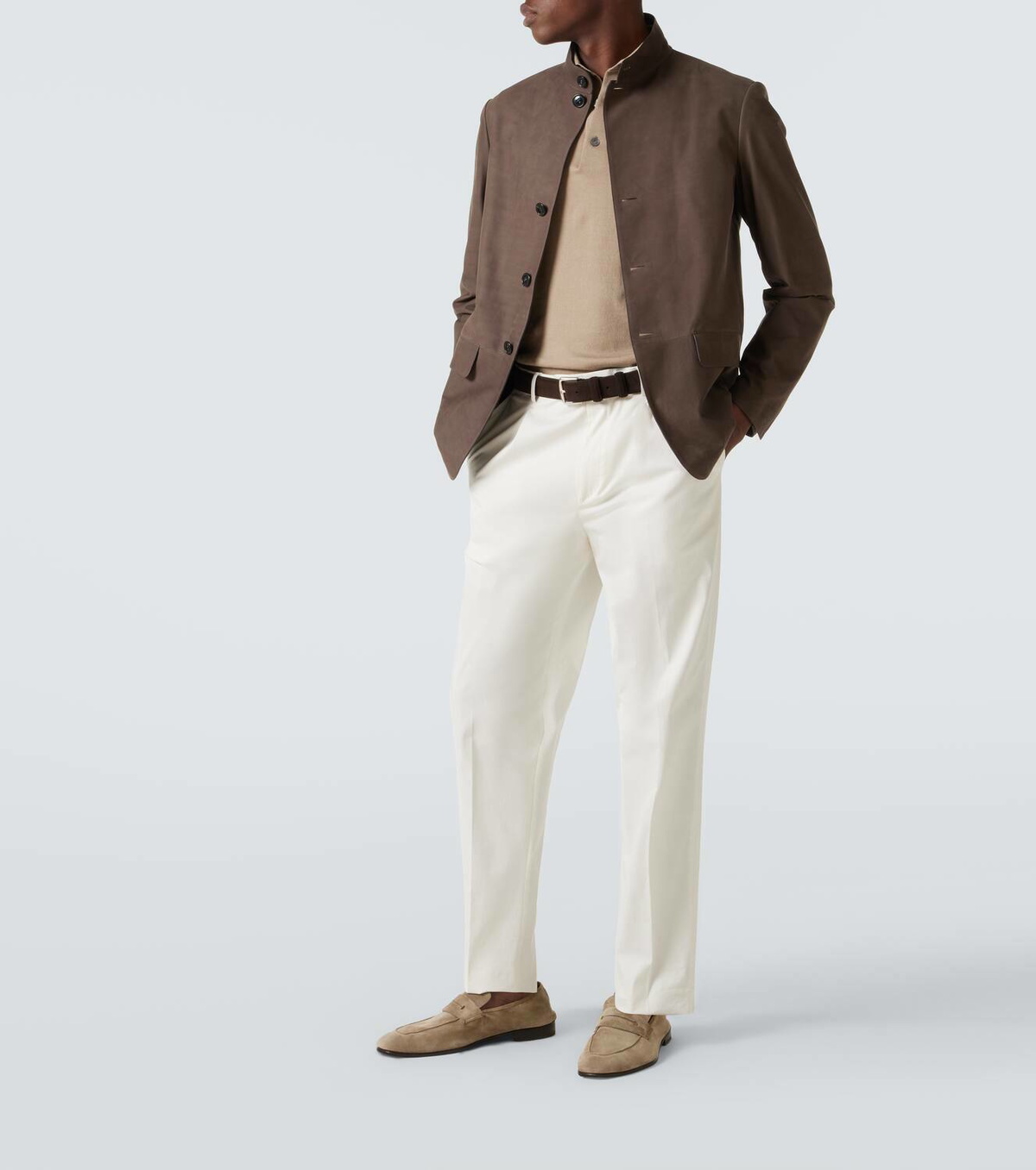 Zegna Il Conte leather jacket