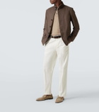 Zegna Il Conte leather jacket