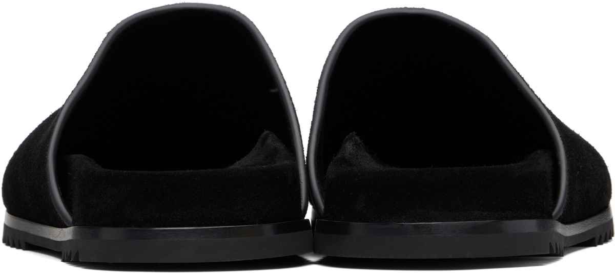 Rick Owens Black Concordians Granola Mule Loafers