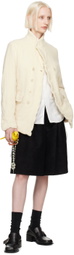 Comme des Garçons Homme Plus Off-White Double-Breasted Blazer