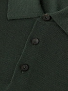 Purdey - Tantallon Slim-Fit Merino Wool Polo Shirt - Green