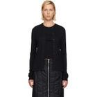 Simone Rocha Black Pointelle Cardigan