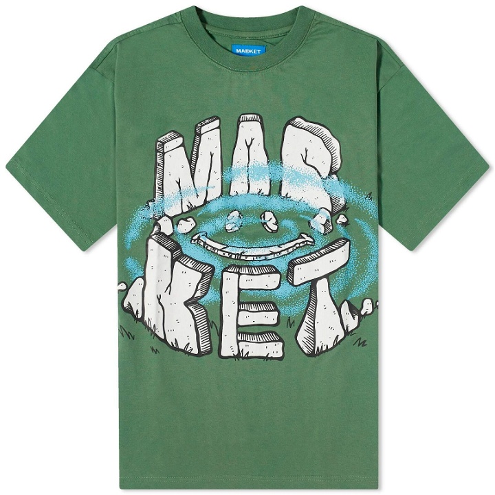 Photo: MARKET Men's Smiley Portal T-Shirt in Emerald