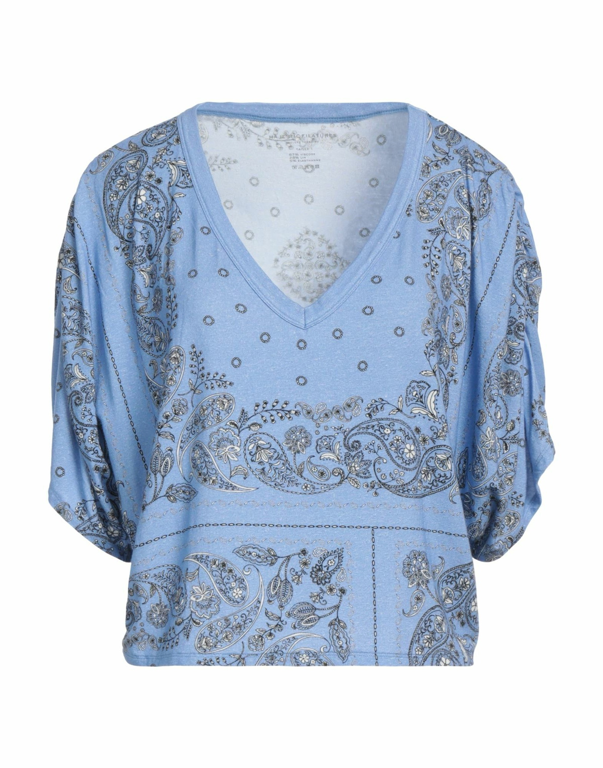Majestic Filatures Womens T-shirt Sky in Blue