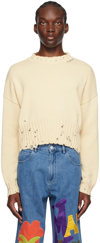 Photo: Marni Beige Cropped Sweater