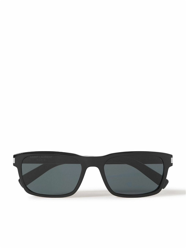 Photo: SAINT LAURENT - New Wave Rectangular-Frame Acetate Sunglasses