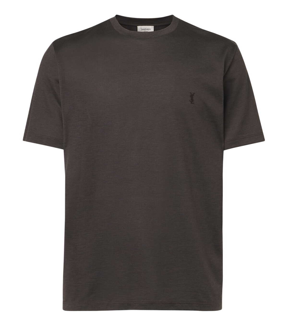 Saint Laurent Men's Classic Archive Logo T-Shirt in Black Saint