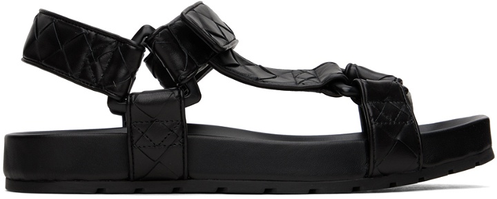 Photo: Bottega Veneta Black Trip Sandals