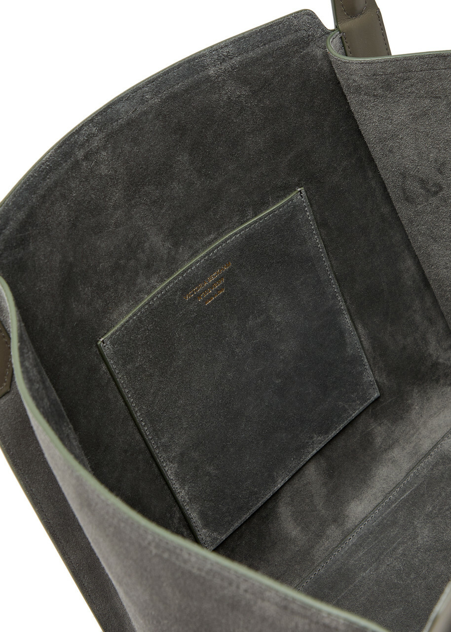 Victoria Beckham Victoria Small Panelled Suede Tote bag - Grey - One Size
