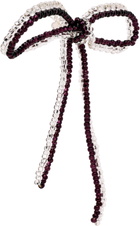 Pura Utz Striped Sad Bow Ear Stick Single Earring
