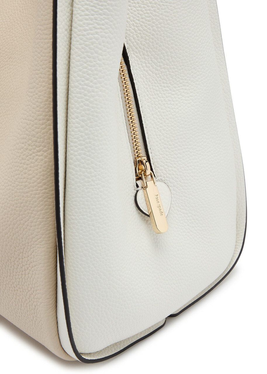 Kate Spade New York Knott Large Colour-blocked Leather Shoulder bag - Cream - One Size