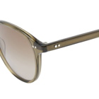 Garrett Leight Men's Hampton Sunglasses in Deep Oliver/Terra