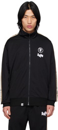 AAPE by A Bathing Ape Black MoonFace Track Jacket