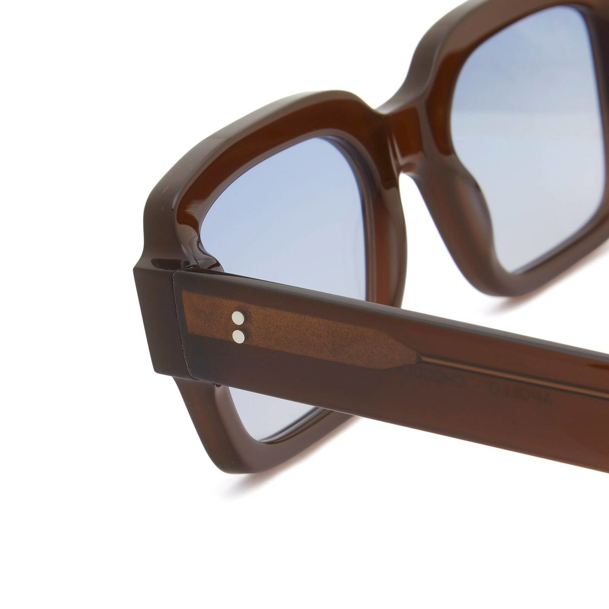 Monokel Apollo Sunglasses in Chocolate/Blue 