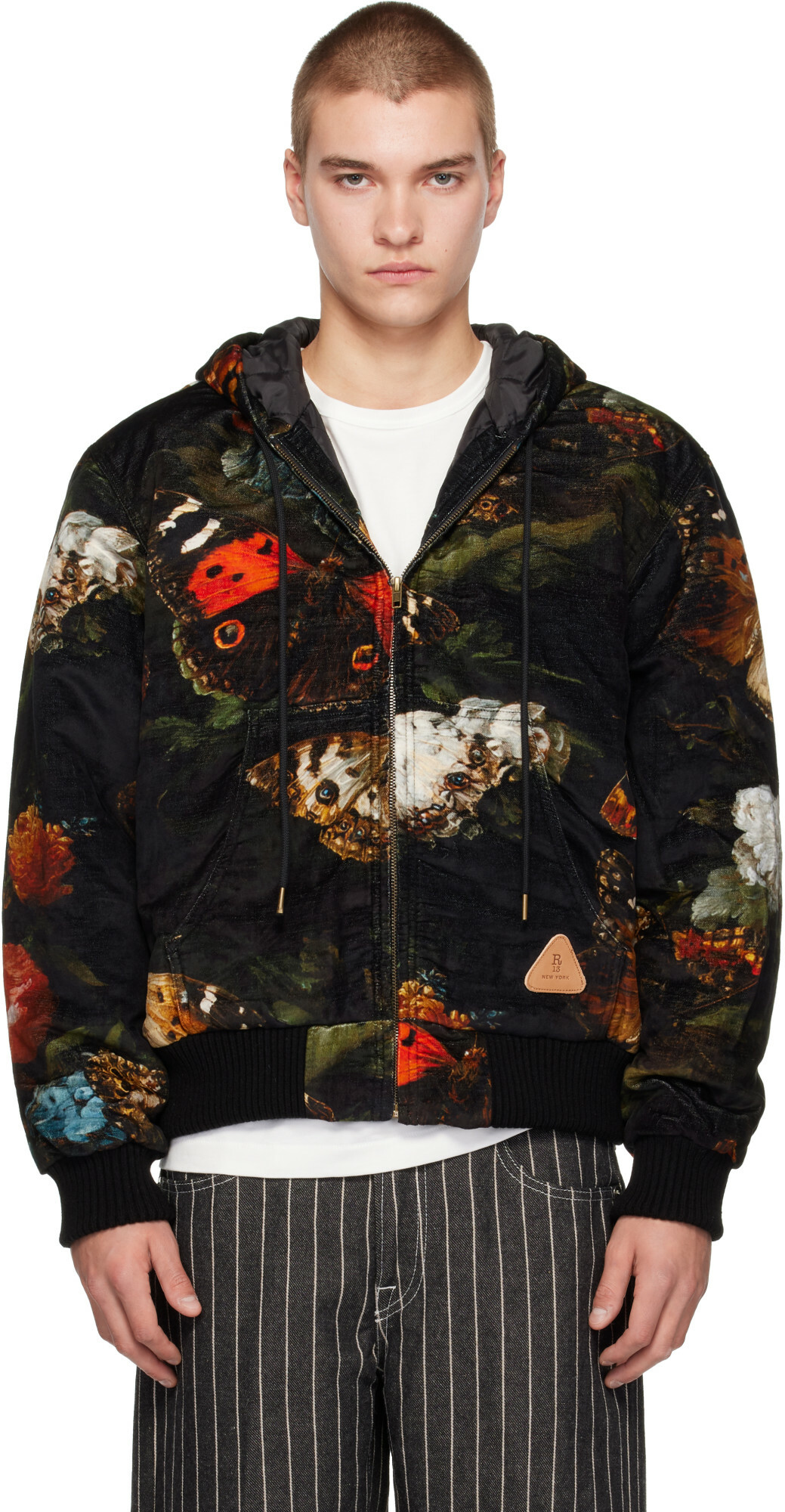 R13 Black Relaxed Workwear Jacket