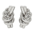 JW Anderson Silver Metallic Knot Earrings