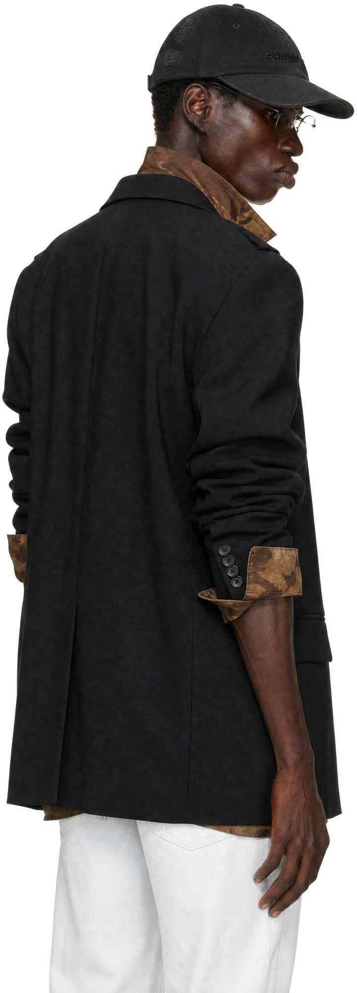 Y/Project Black Snap Panel Blazer