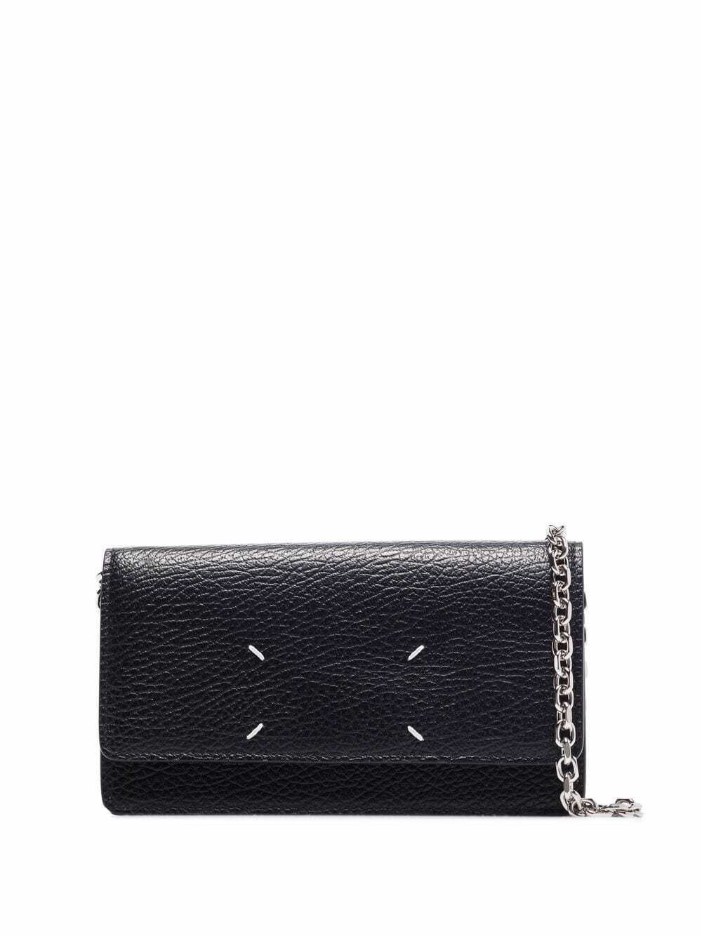 MAISON MARGIELA - Four Stitches Leather Wallet On Chain Maison