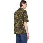 McQ Alexander McQueen Black and Yellow Yoke Billy Shirt