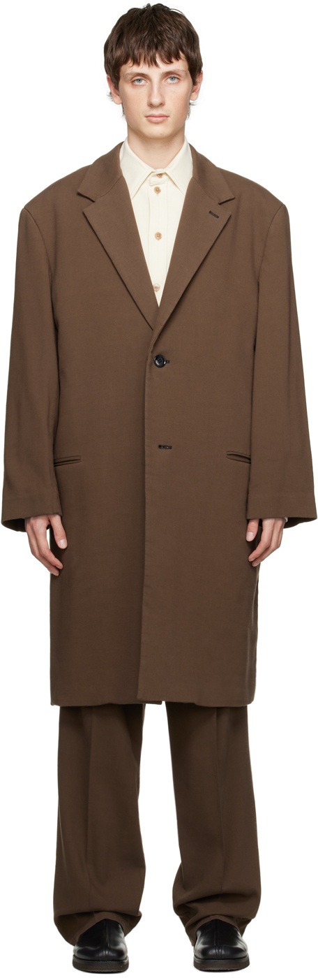 LEMAIRE Brown Chesterfield Coat Lemaire
