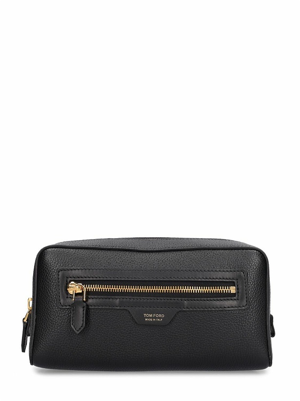 Photo: TOM FORD - Logo Leather Toiletry Bag