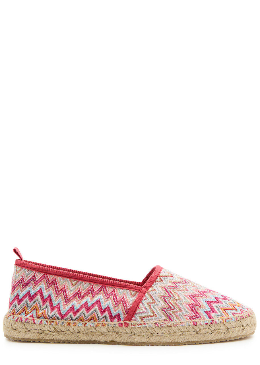 Missoni Elle Zigzag Espadrille Flats Multicoloured Missoni