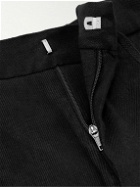 Mr P. - James Slim-Fit Straight-Leg Linen-Twill Drawstring Suit Trousers - Black