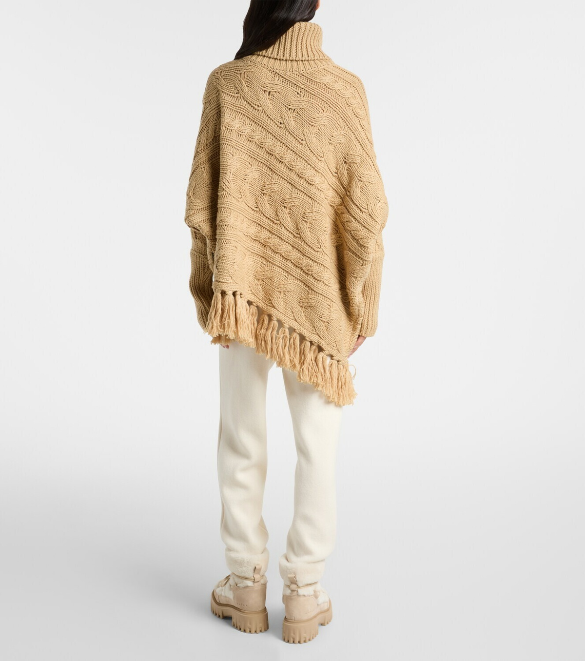 Goldbergh Asymmetric turtleneck wool-blend sweater