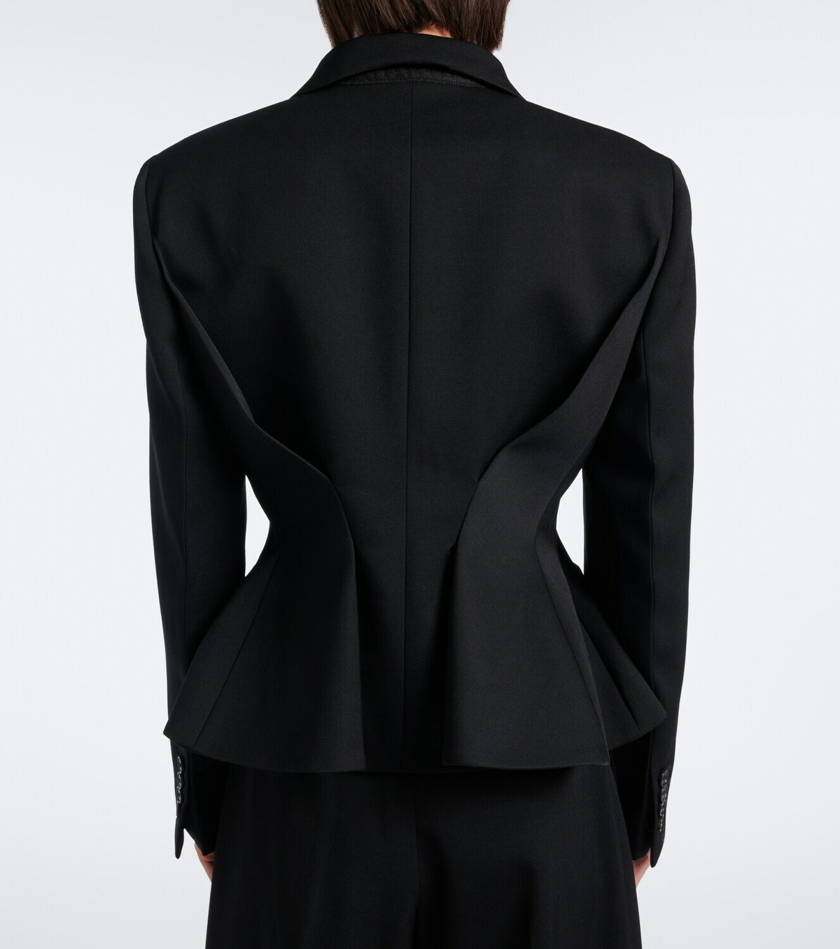 Givenchy Pinch peplum wool gabardine jacket