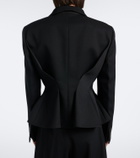 Givenchy Pinch peplum wool gabardine jacket