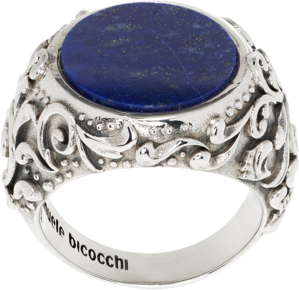 Emanuele Bicocchi Silver Infinity Loop S-Link Ring Emanuele