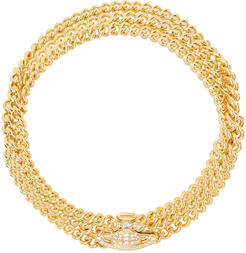 注目ブランドのギフト Vivienne Westwood Vivienne Choker Graziella Gold Westwood アクセサリー