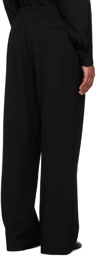 The Row Black Davide Trousers