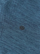 Lululemon - Metal Vent Tech Perforated Stretch-Mesh Half-Zip Top - Blue