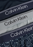 Calvin Klein Brushed Stretch-microfibre Trunks set of Three Multicoloured