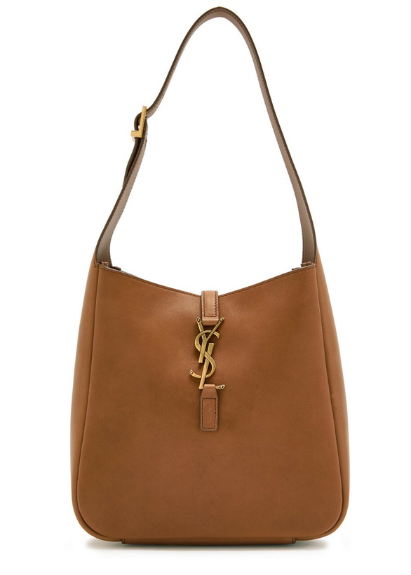 Photo: Saint Laurent Le 5 á 7 Leather Shoulder bag - Brown - One Size