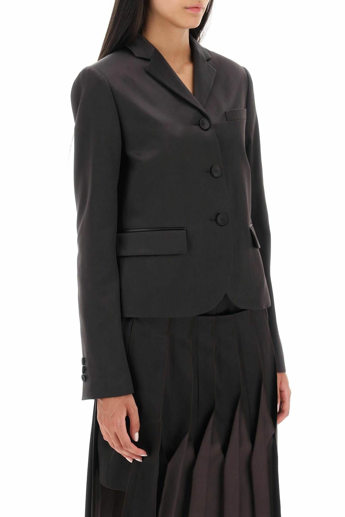 Fendi Wool Silk Tailored Short Jacket main image 0