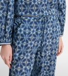 Velvet Kendra printed cotton wide-leg pants