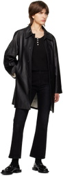 Dunst Black Buttoned Tank Top