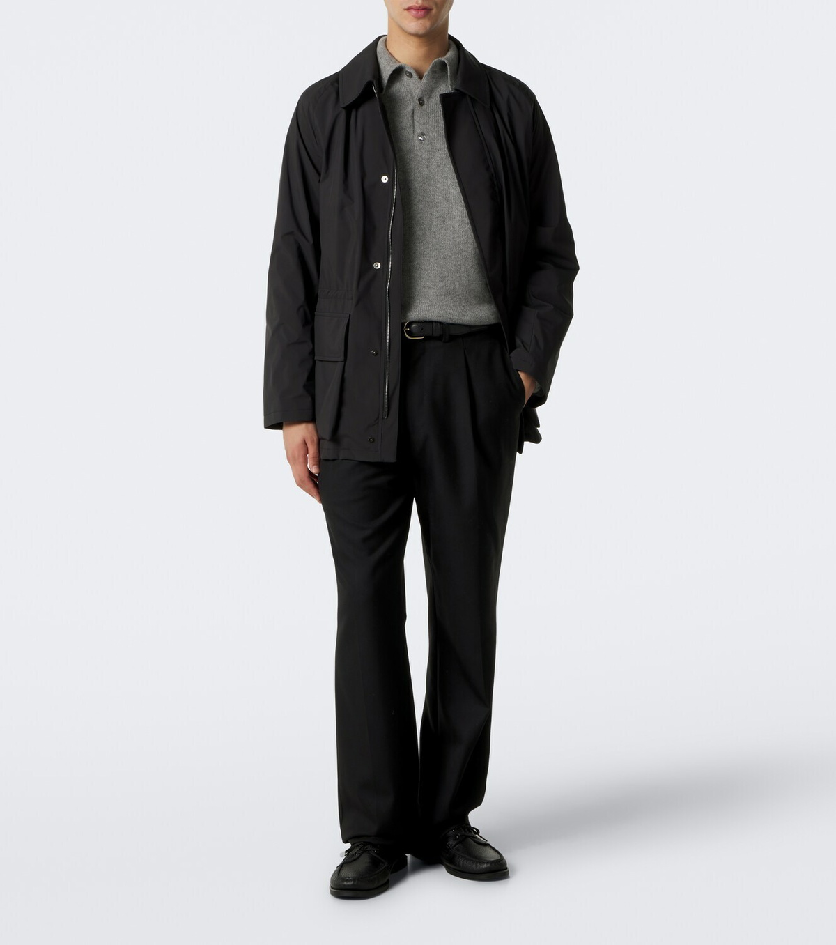 Saman Amel Sander cashmere polo sweater