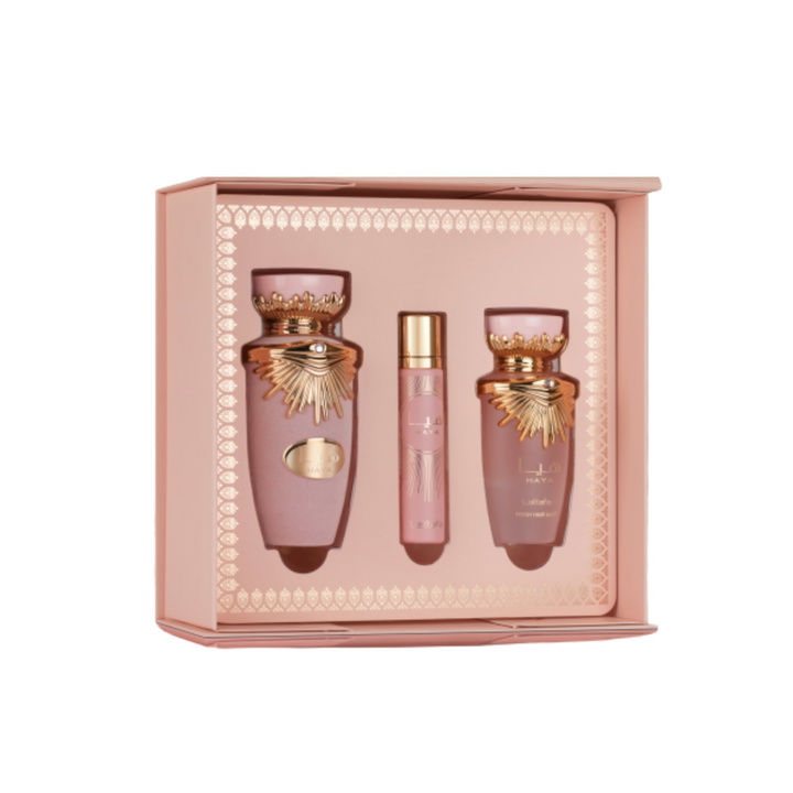 Photo: Lattafa Ladies Haya 3pcs EDP Gift Set Fragrances 6290362349327